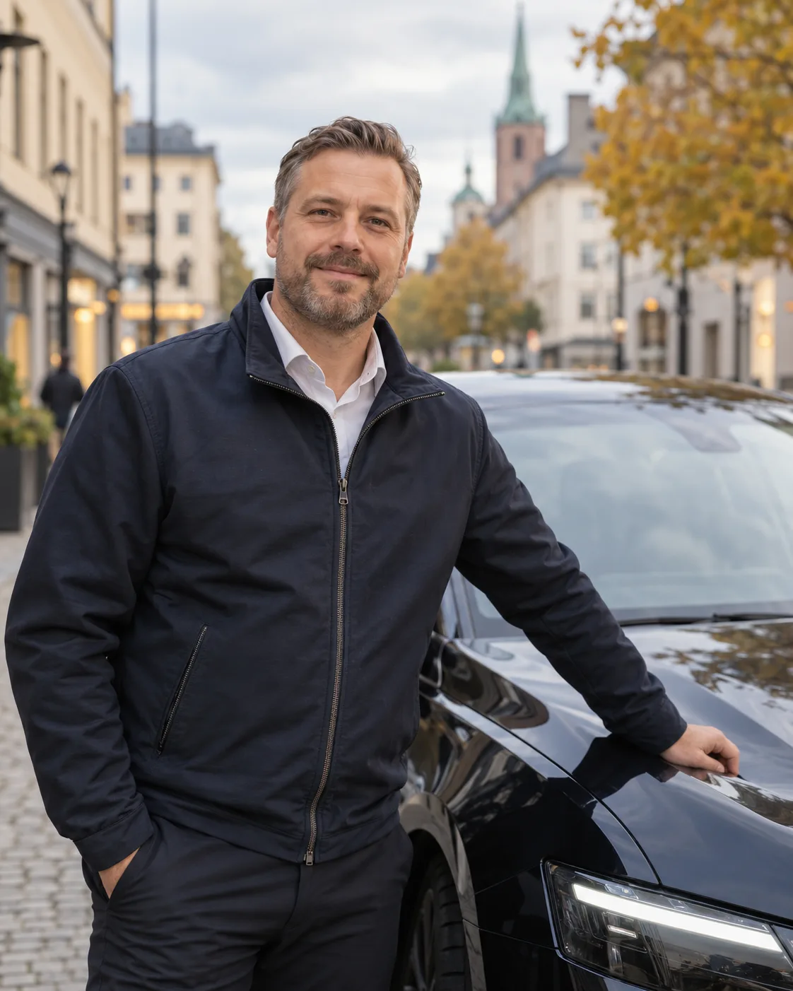 Illustrativ profilbild av professionell chaufför i Linköping